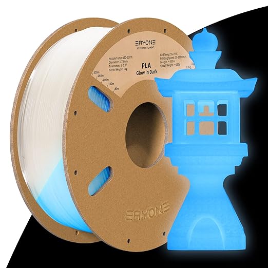 Eryone Glow In The Dark PLA Filament for 3D Printers