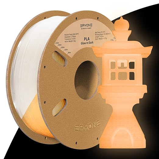 Eryone Glow In The Dark PLA Filament for 3D Printers