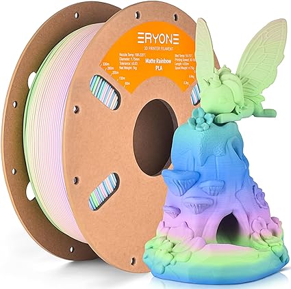 Eryone Rainbow PLA Filament for 3D Printers