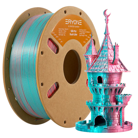 ERYONE Silk Dual-Color PLA Filament for 3D Printers